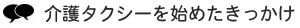 介護タクシーを始めたきっかけ